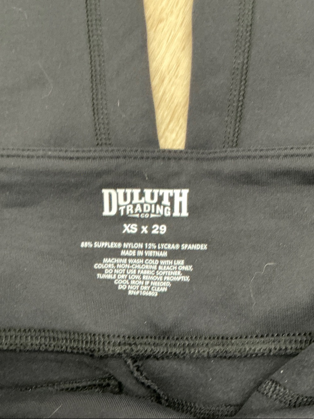 Duluth Trading Co Black Womens Leggings - Picture 3 of 4